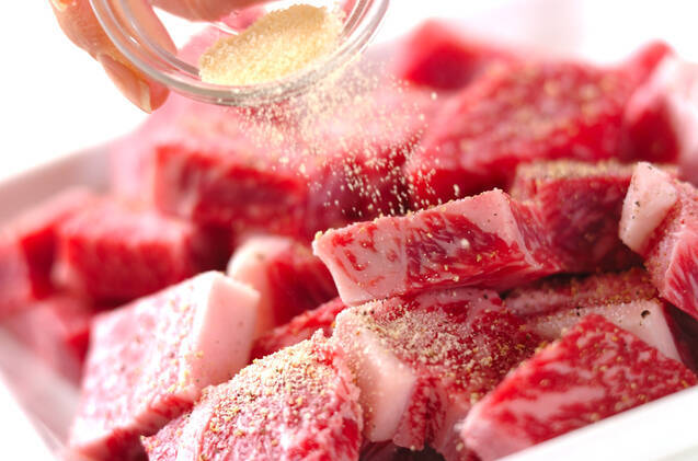 ひとくちステーキの作り方の手順1