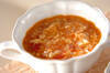 ふんわり卵のトマトスープの作り方の手順