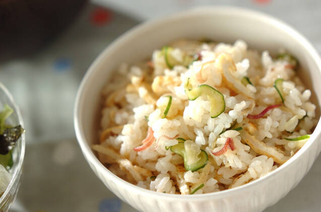 ミョウガのサッパリご飯