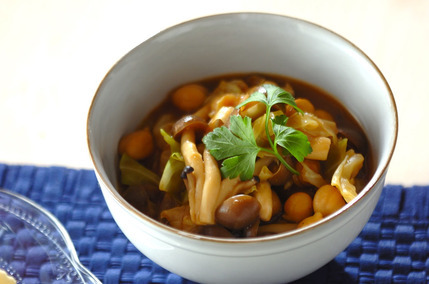 キャベツのカレートロミ煮