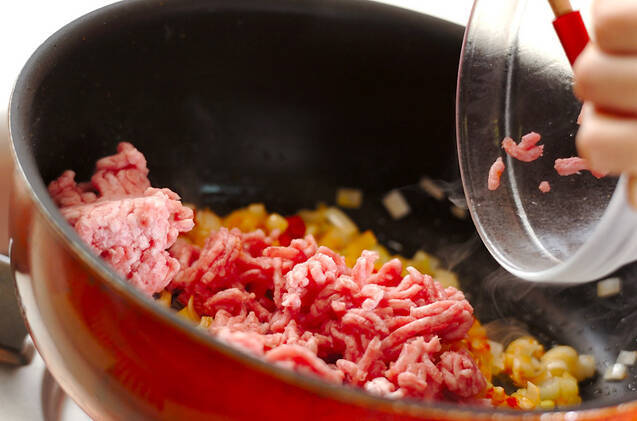 ジンジャーコーディアル麻婆豆腐の作り方の手順4