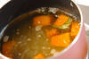 ほっくりカボチャのみそ汁の作り方の手順4