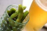 ゆで枝豆・ビール