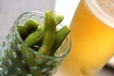 ゆで枝豆・ビール