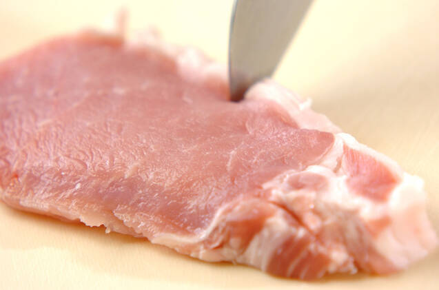 チーズ風味のポークカツの作り方の手順1