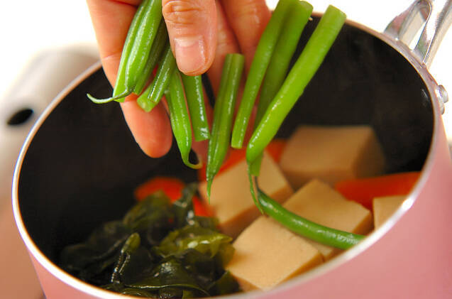 高野豆腐の含め煮の作り方の手順7