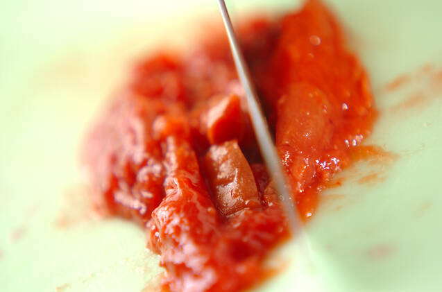 新玉ネギの梅肉和えの作り方の手順3