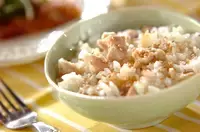 鶏の塩炊き込みご飯