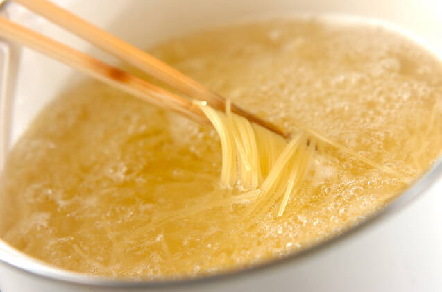 タラコマヨパスタサラダの作り方の手順1