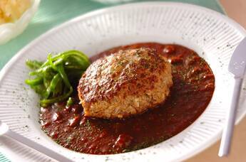 スタミナ満点!ガーリックハンバーグ