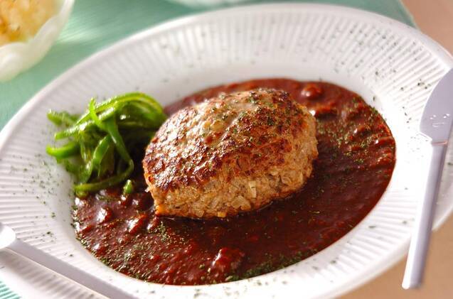 スタミナ満点！ガーリックハンバーグ