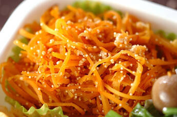 ニンジンとタラコの炒め物