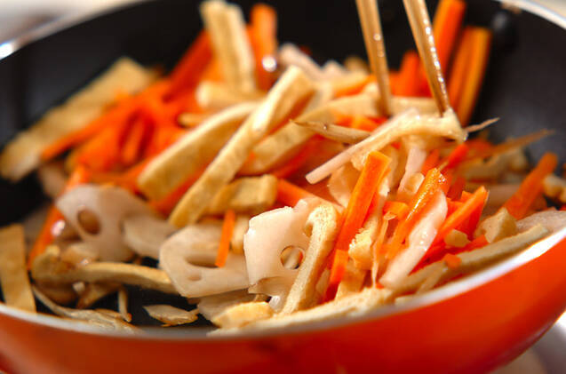 根菜の炊き込みご飯の作り方の手順7