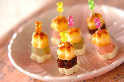 あんことクリームチーズの桜パイ