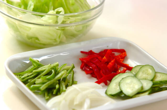 カラフルサラダの作り方の手順1