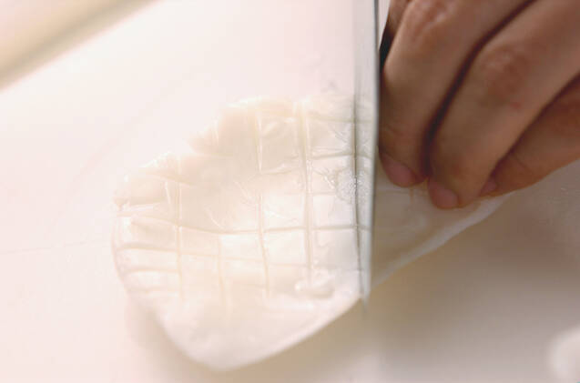 イカと砂肝の炒め物の作り方の手順1