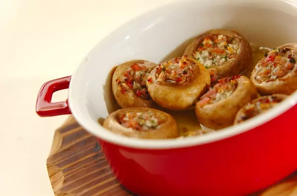 マッシュルームのアヒージョの作り方4