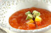 彩り野菜の冷たいトマトスープの作り方の手順