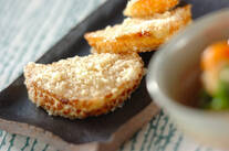 揚げタケノコのチーズまぶし