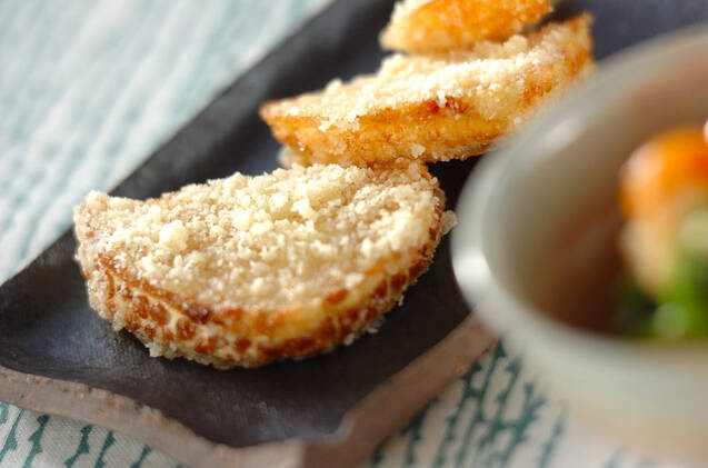 揚げタケノコのチーズまぶし