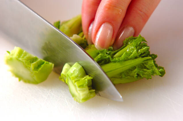 菜の花のサッと揚げの作り方の手順1