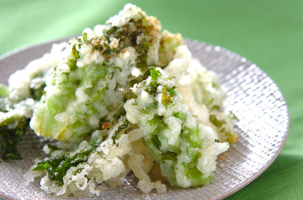 菜の花のサッと揚げ