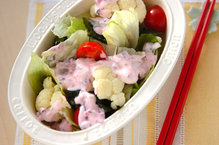 漬物ドレッシングサラダ