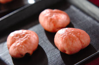 ハートのチョコあんまんじゅう