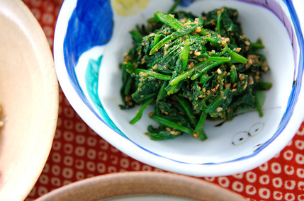 ほうれん草のゴマ和え