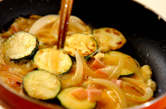 野菜オムレツの作り方の手順3