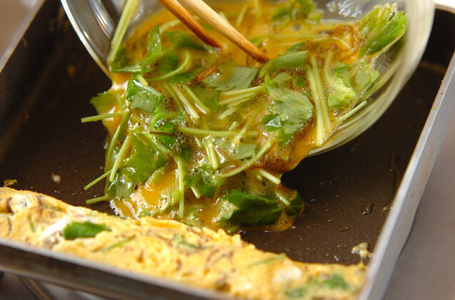 もずくの卵焼きの作り方の手順5