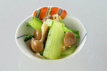 チンゲンサイのコショウ和え