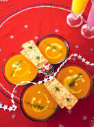 カボチャの豆乳スープ