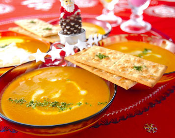 カボチャの豆乳スープ