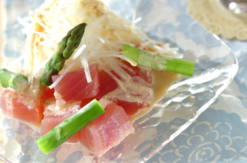 マグロのマヨドレサラダ