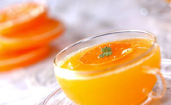 ホットみかんドリンク