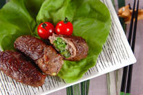 たっぷりネギの牛肉巻き