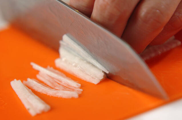 卵豆腐のとろろがけの作り方の手順2