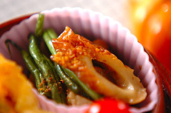 インゲンとちくわの炒め煮