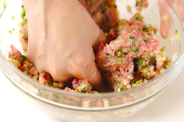 ゴーヤ餃子の作り方の手順3