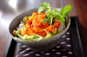 エビキムチチリ丼