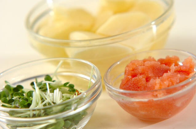 バター香る！タラコ入りポテトサラダの作り方の手順1