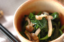 青菜とシメジのお浸し