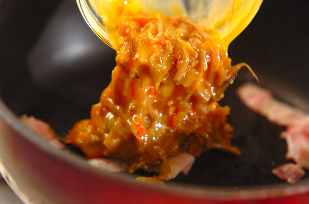 きんぴら卵サンドの作り方の手順3