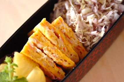 カニ風味カマボコの卵とじ