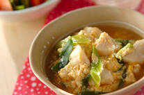 うまみたっぷり！ホタテと青ネギのふわふわ卵とじ