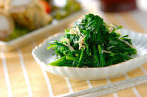 カラシ水菜のお浸し