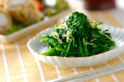 カラシ水菜のお浸し