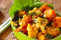 エビとカボチャのマヨ和え