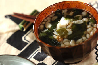 ゴボウの天かす汁